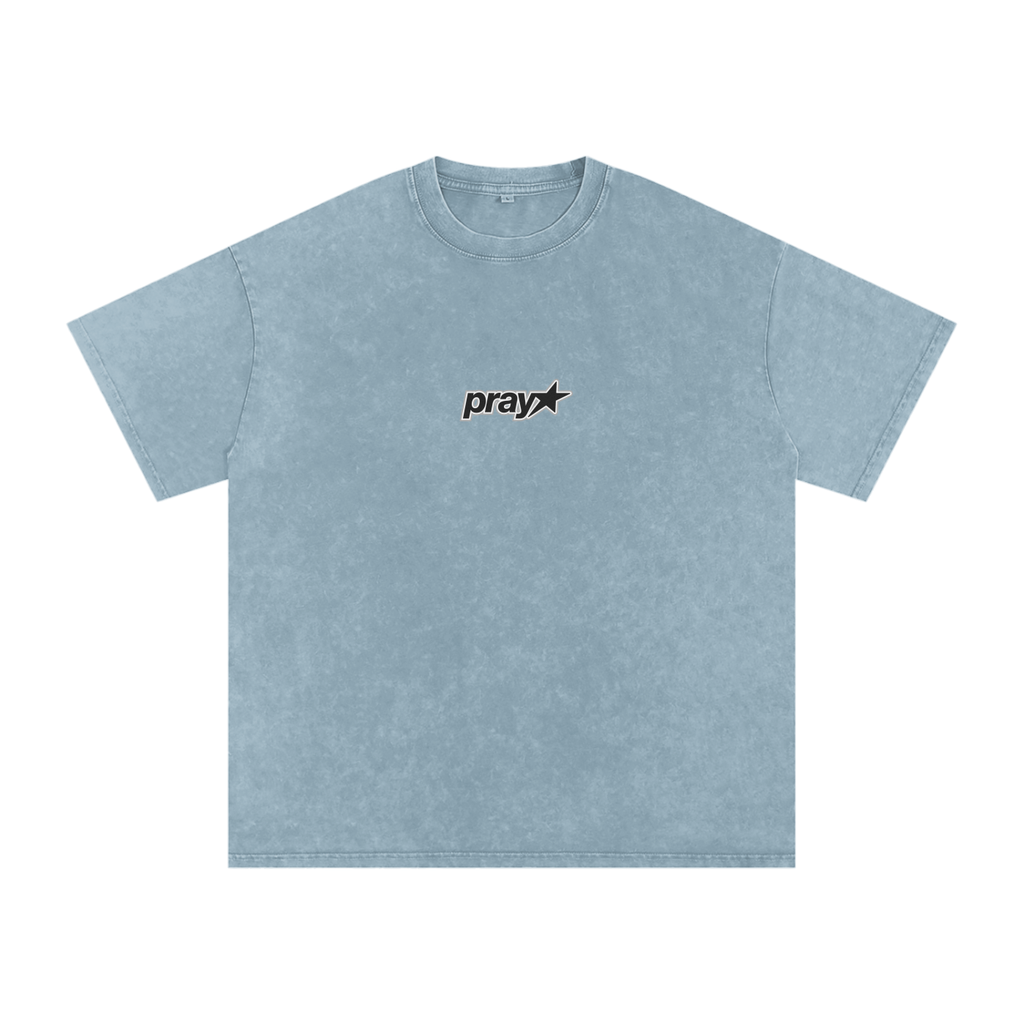 Washed Oversized Pray Tee