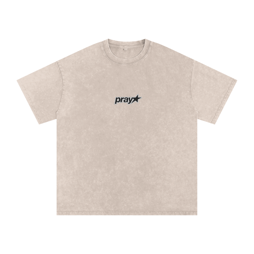 Washed Oversized Pray Tee