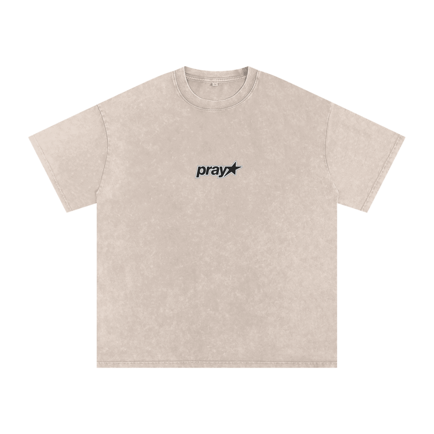 Washed Oversized Pray Tee